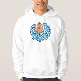 Blauwe Zen Capybara Spa Dag met Verband Hoodie
