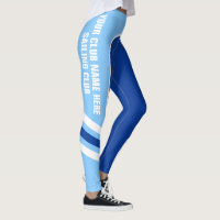  blauwe zijband Leggings