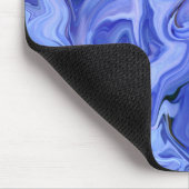 Blauwe zijde abstract muismat (Hoek)