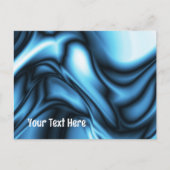 Blauwe Zijde Briefkaart (Voorkant)