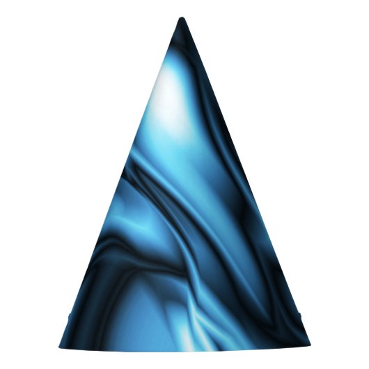 Blauwe Zijde Feesthoedjes (Voorkant)