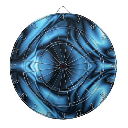 Blauwe Zijde golf Dartbord (Voorkant)