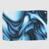 Blauwe Zijde golf Golfhanddoek (Horizontaal)