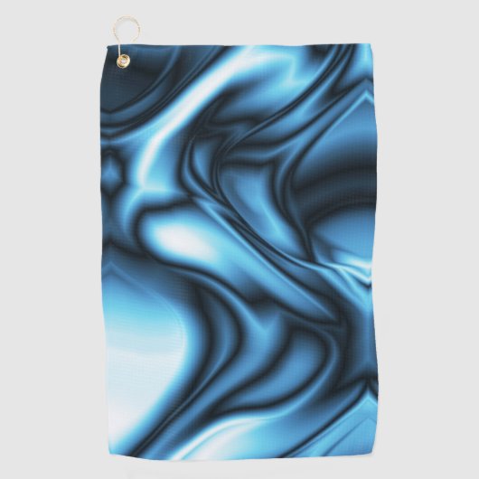 Blauwe Zijde golf Golfhanddoek (Voorkant)