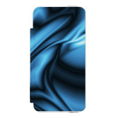 Blauwe Zijde golf Incipio iPhone Portemonnee Hoesje (Voorkant Agenda)