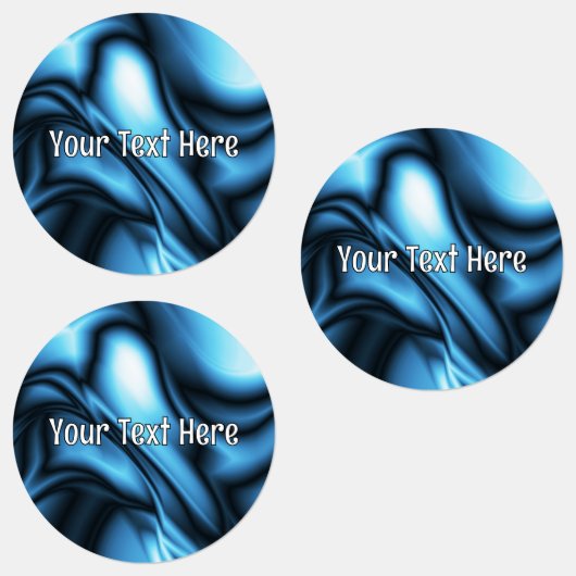 Blauwe Zijde golf Labels (Groep)