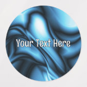 Blauwe Zijde golf Labels (Design 1)