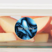 Blauwe Zijde golf Labels (Aangebracht)