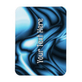 Blauwe Zijde golf Magneet (Verticaal)