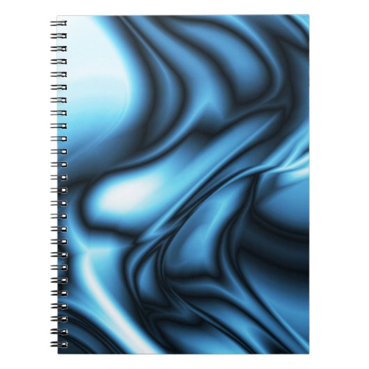 Blauwe Zijde golf Notitieboek (Voorkant)