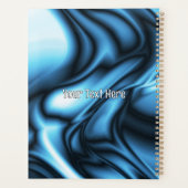 Blauwe Zijde golf Planner (Achterkant)