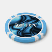 Blauwe Zijde golf Poker Chips (Enkel)