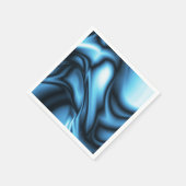 Blauwe zijde golf servet (Hoek)