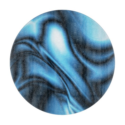 Blauwe Zijde golf Snijplank (Voorkant)