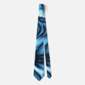 Blauwe Zijde golf Stropdas (Voorkant)