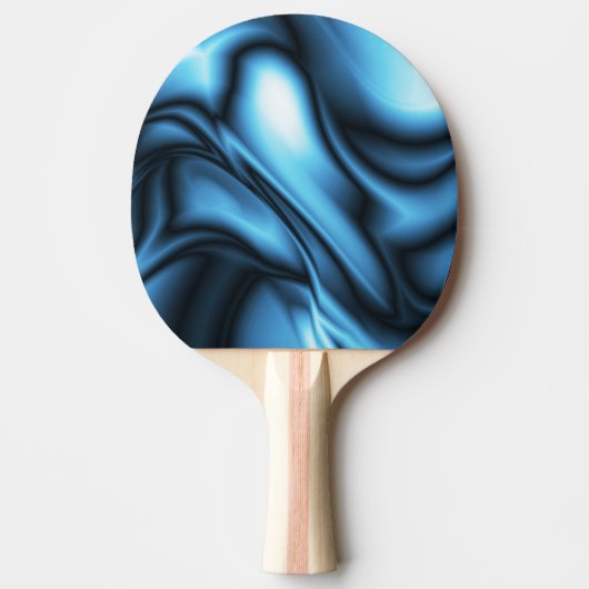 Blauwe Zijde golf Tafeltennisbatje (Voorkant)