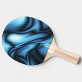 Blauwe Zijde golf Tafeltennisbatje (Zijkant)