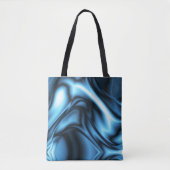 Blauwe Zijde golf Tote Bag (Voorkant)