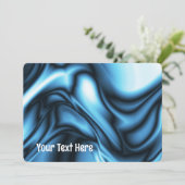 Blauwe Zijde Kaart (Staand voorkant)