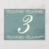 Blauwe zijde Tafelnummers (Achterkant)