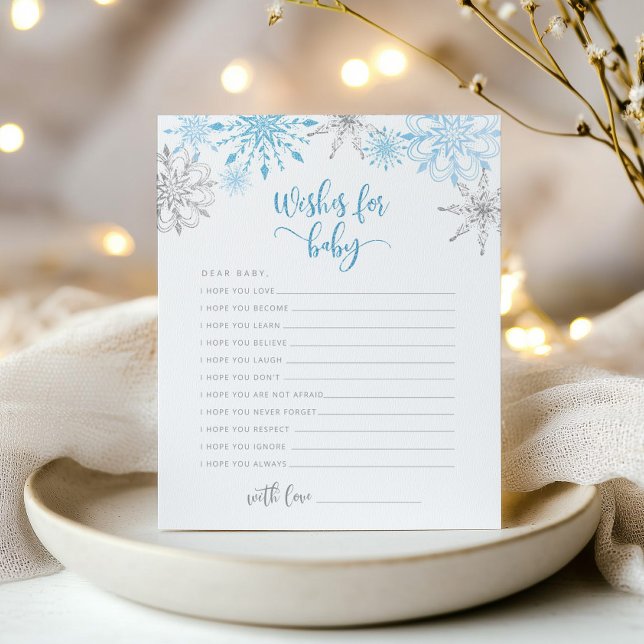 Blauwe zilveren sneeuwvlokken Vereist baby (Creator heeft geüpload)