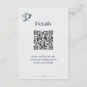 Blauwe Zilveren Trouwbellen Details Bijlage (Voorkant)