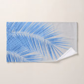 Blauwe zilvergrijze palm laat dromen #1 bad handdoek (Handdoek)