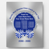 Blauwe, zilverkleurige en witte kaasmakerij fotoplaat (Voorkant)