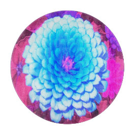  Blauwe Zinnia in de Paarse zomertuin Snijplank