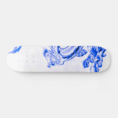 Blauwe Zircon Draak Deel 2 Skateboard (Horizontaal)