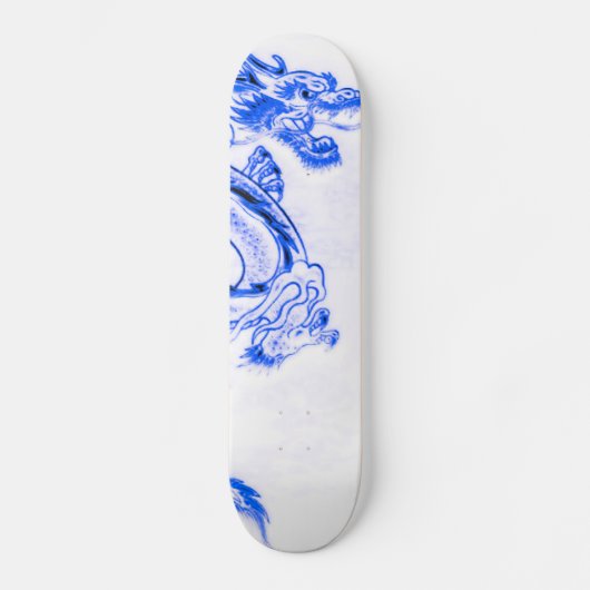 Blauwe Zircon Draak Deel 2 Skateboard (Voorkant)