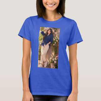 Blauwe zomer t-shirt voor meisjes.