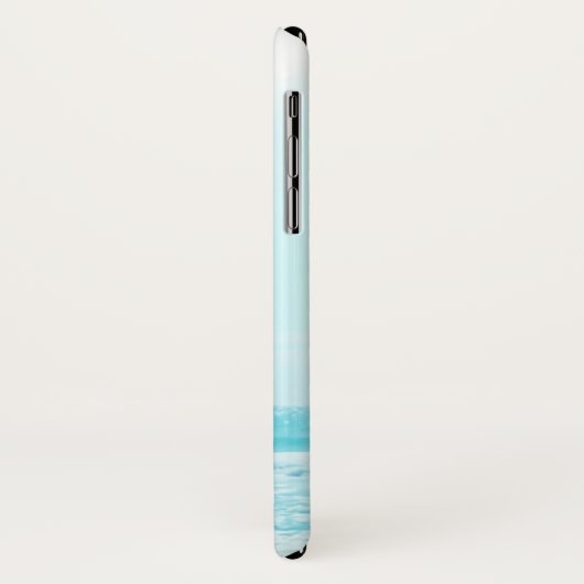 Blauwe zomer zeestrand monogram Case-Mate iPhone case (Achterkant/links)