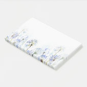 Blauwe zomerbloemen waterverf schets post-it® notes (Schuin)