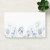 Blauwe zomerbloemen waterverf schets post-it® notes (Kantoor)
