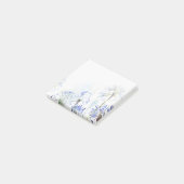 Blauwe zomerbloemen waterverf schets post-it® notes (Schuin)