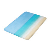 Blauwe zomerstrand badmat (Gekanteld)