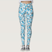 Blauwe Zomherder Leggings vrouwen (Voorkant)