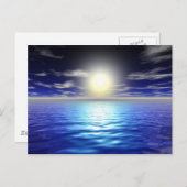 Blauwe zon briefkaart (Voorkant / Achterkant)
