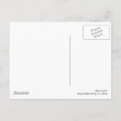 Blauwe zon briefkaart (Achterkant)