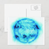 Blauwe zon briefkaart (Voorkant / Achterkant)