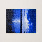 Blauwe zon legpuzzel (Horizontaal)