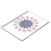 Blauwe zon notitieboek (Linkerzijde)
