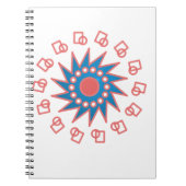 Blauwe zon notitieboek (Voorkant)