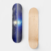 Blauwe zon persoonlijk skateboard (Voorkant)