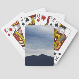 Blauwe zon pokerkaarten