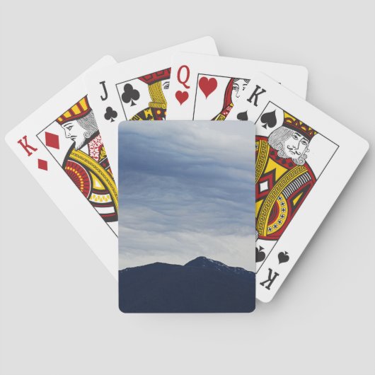 Blauwe zon pokerkaarten (Achterkant)