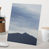 Blauwe zon reclamebord met voetstuk (Insitu)