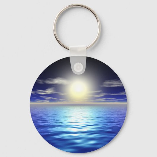 Blauwe zon sleutelhanger (Voorkant)