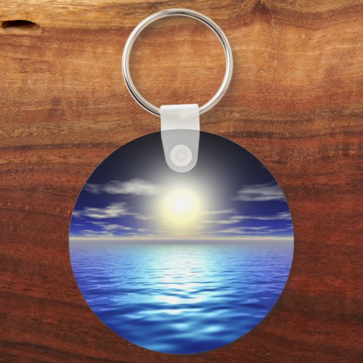 Blauwe zon sleutelhanger (Voorkant)